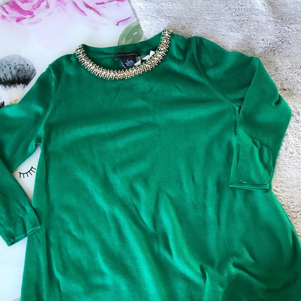 Party fun green top